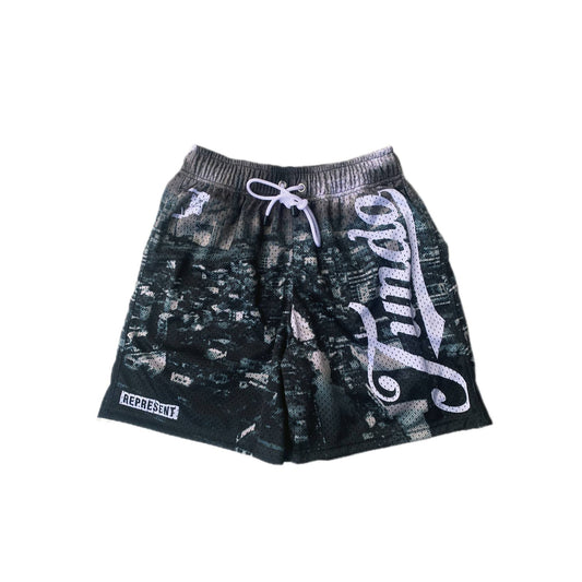 "SKYWARD" MESH SHORTS | BLACK